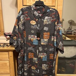 Harley-Davidson Men's Multi-Color Graphic Button Down Shirt
